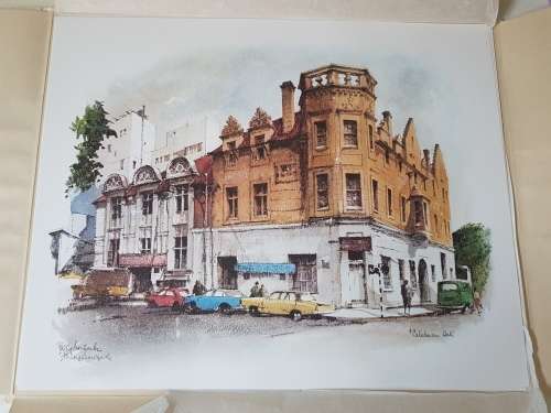 Philip Bawcombe.  Johannesburg. 12 MINT signed prints. 2 White Folios. Edition limited to 500.