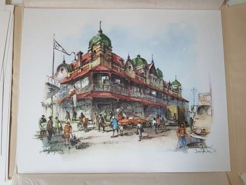 Philip Bawcombe.  Johannesburg. 12 MINT signed prints. 2 White Folios. Edition limited to 500.