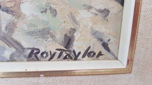 Roy Taylor ( 1919-2000) . Seascape of the Natal Coast.  Original Oil.. SIGNED and INSCRIBED