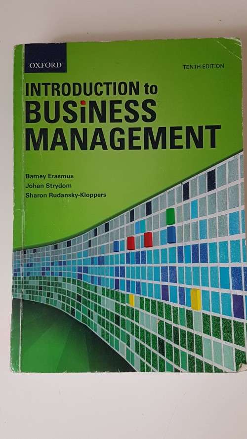 Introduction to Business Management. 10th ( Tenth ) Edition. By Erasmus, Strydom, et al..