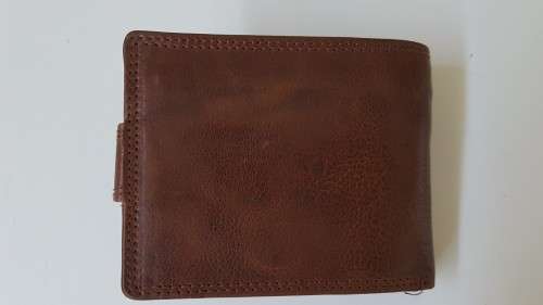 WALLET NEW BOXED Paolo Rossi Made In Italy Full Leather Classic Cognac Brown Men`s Wallet. BARGAIN.