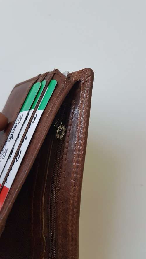 WALLET NEW BOXED Paolo Rossi Made In Italy Full Leather Classic Cognac Brown Men`s Wallet. BARGAIN.