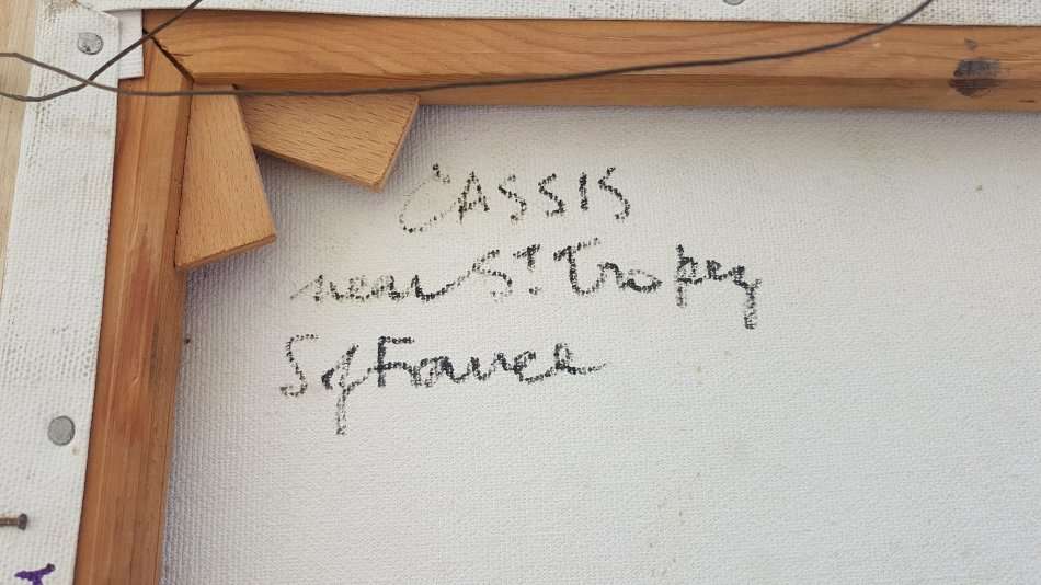 Cecil Rochfort D'Oyly John ( 1906-1993 ). Cassis near St. Tropez, South of France. Original oil.