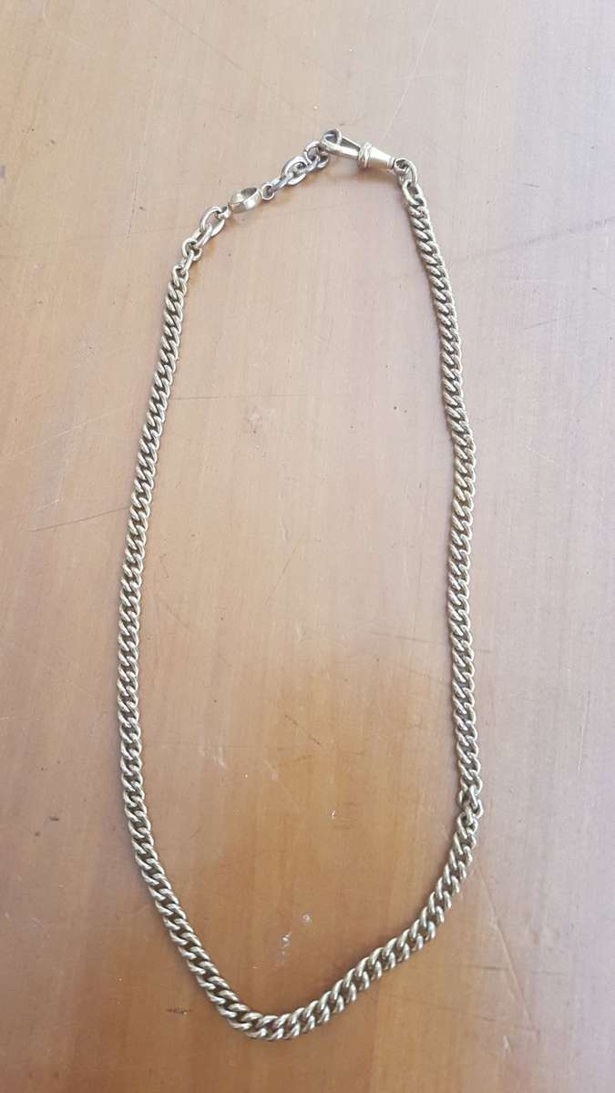 18ct Rolled Gold Chain Necklace with Working Clasp. Heavy, 18 grammes!