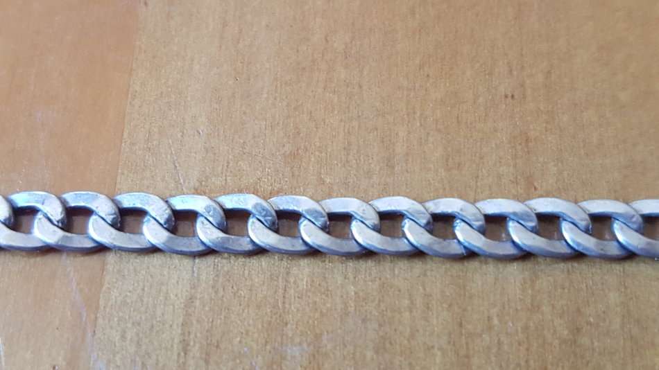 Choker Chain Necklace Sterling 925 Silver, marked  98 grams