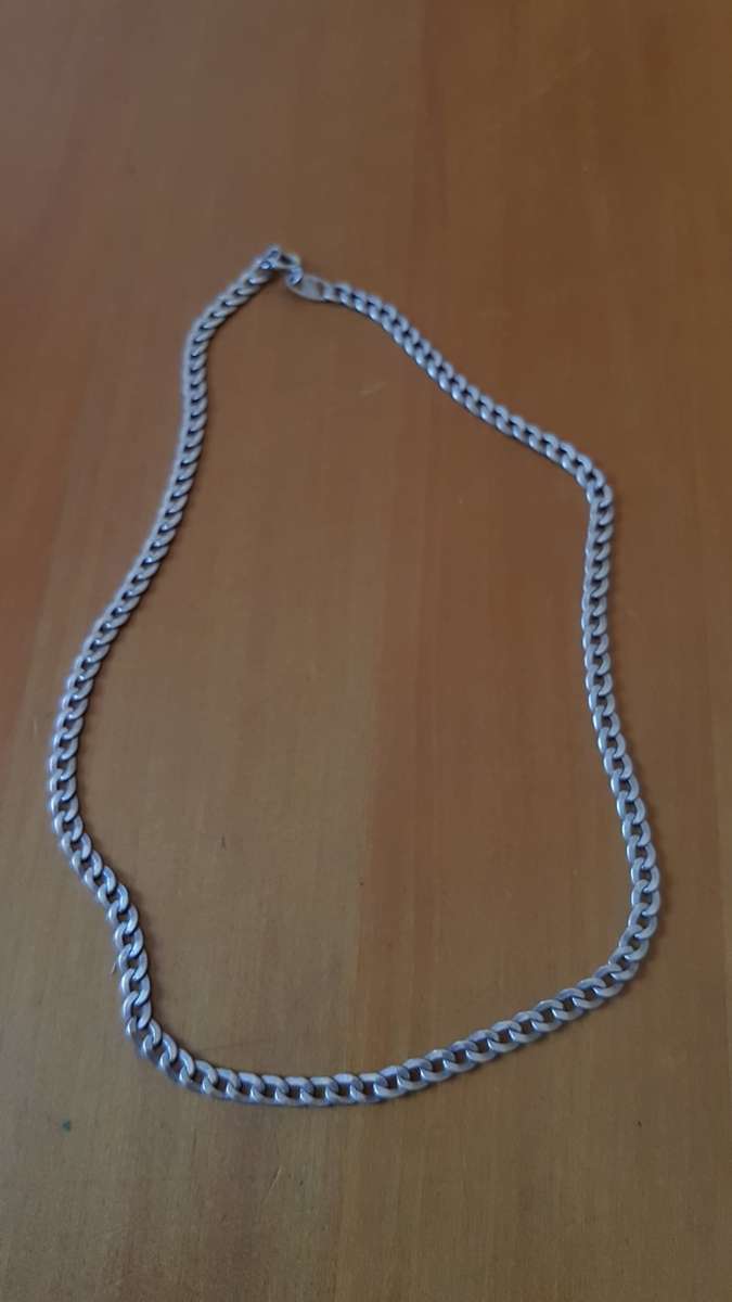 Choker Chain Necklace Sterling 925 Silver, marked  98 grams