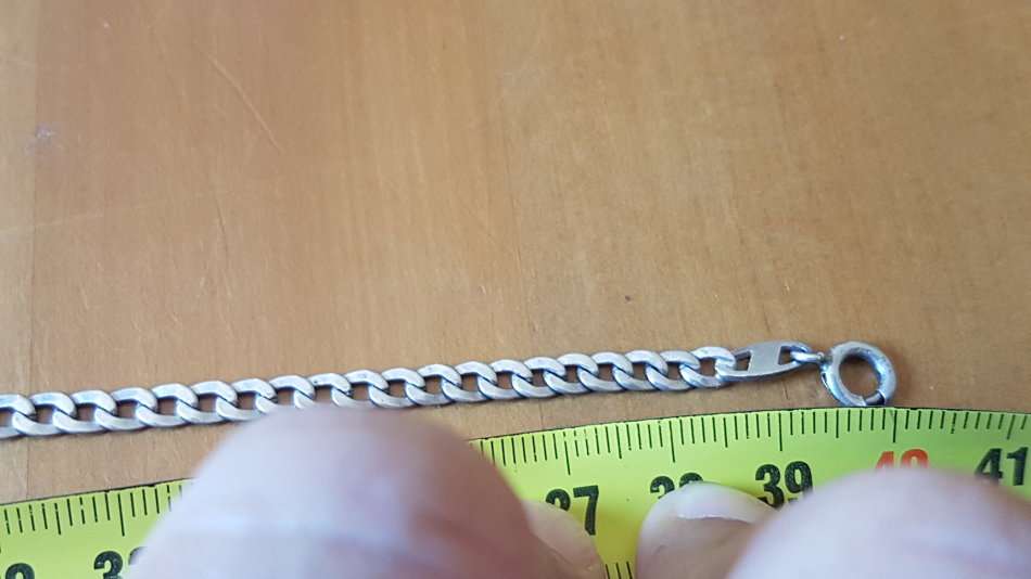 Choker Chain Necklace Sterling 925 Silver, marked  98 grams