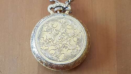 Swiss Made Chancellor De Luxe Ladies' Pendant Pocket Watch Wind-up with Chain. Working!
