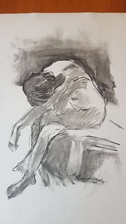 Jean Welz.  Resting Model. HAND SIGNED LIMITED EDITION PRINT. HAND NUMBERED 166/300.