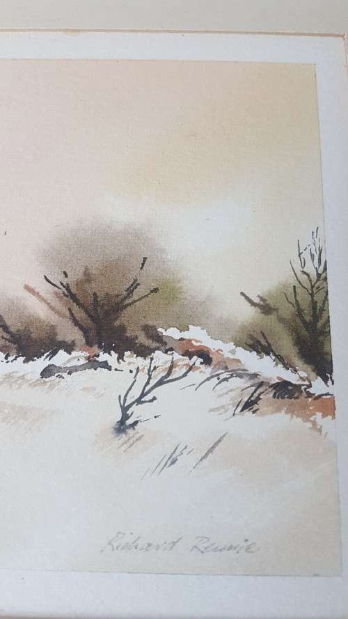 Richard Rennie Original Watercolour!  Abstract Landscape.