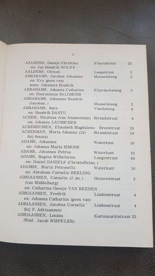 Cape Directory 1800 / Almanak van Kaapstad 1800.  Foreword by Eric Rosenthal. LIMITED TO 400 COPIES.