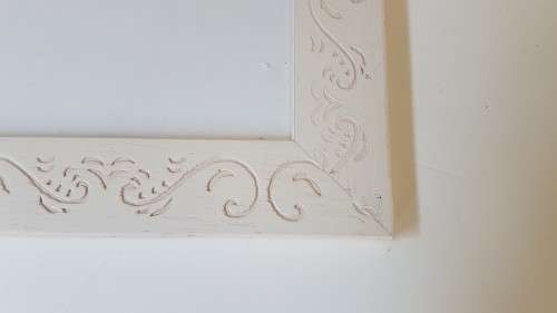 Watercolour print of Monaco, Prince's Palace, great new patterned white frame.