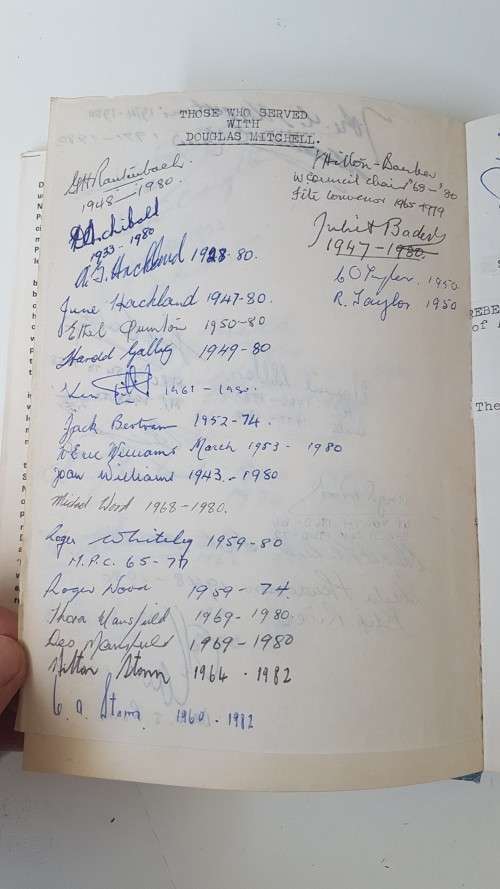 Douglas Mitchell. Signed by Douglas Mitchell, author, and 3 State Presidents. By Terry Wilks.