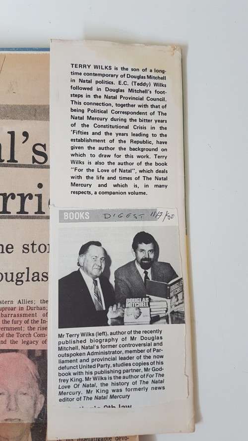 Douglas Mitchell. Signed by Douglas Mitchell, author, and 3 State Presidents. By Terry Wilks.