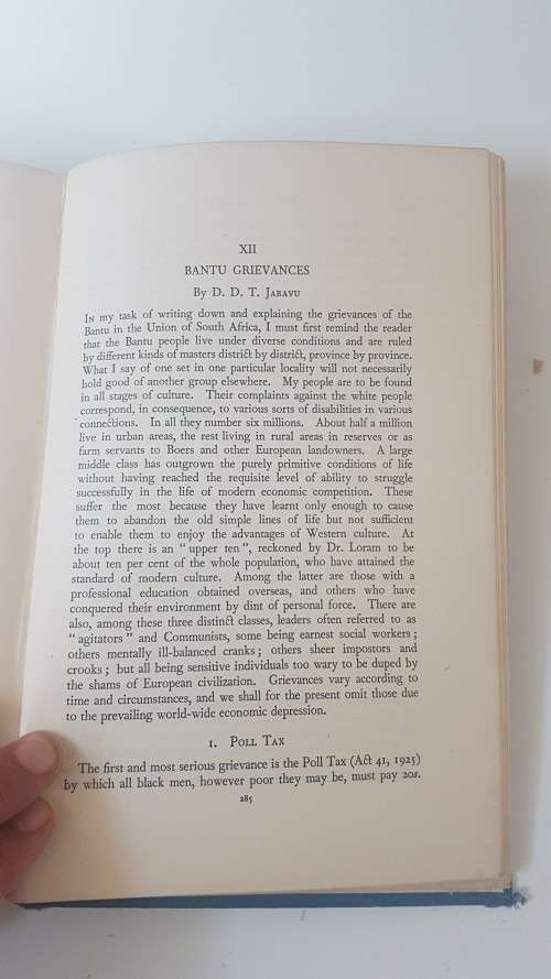 Western Civilization and the Natives of South Africa. Studies in Culture Contact. By Schapera Jabavu