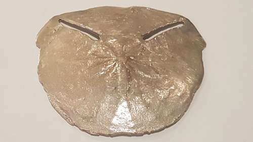 Huge Life Size Solid Sterling Silver  Pansy Shell Pendant. 56.4 grams of solid silver!!