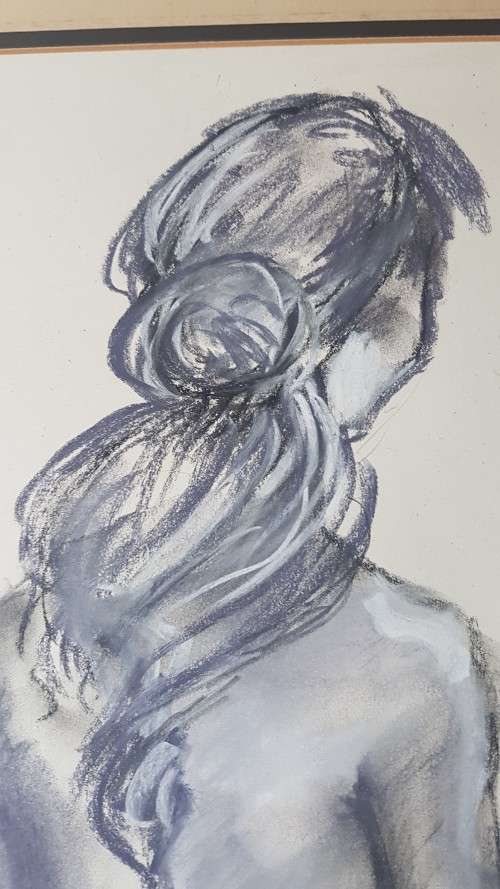 Robert Broadley ( 1908-1988 )  Nude Pastel, Watercolour and Pencil Original on Paper SIGNED, DATE