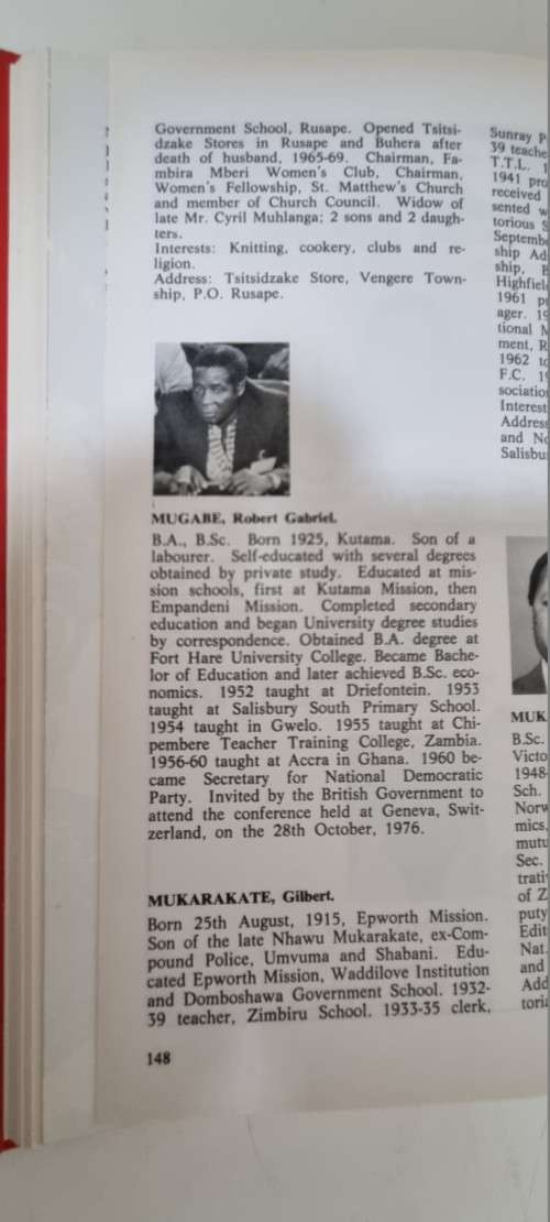 Prominent Rhodesian Personalities 1978. SCARCE TITLE.