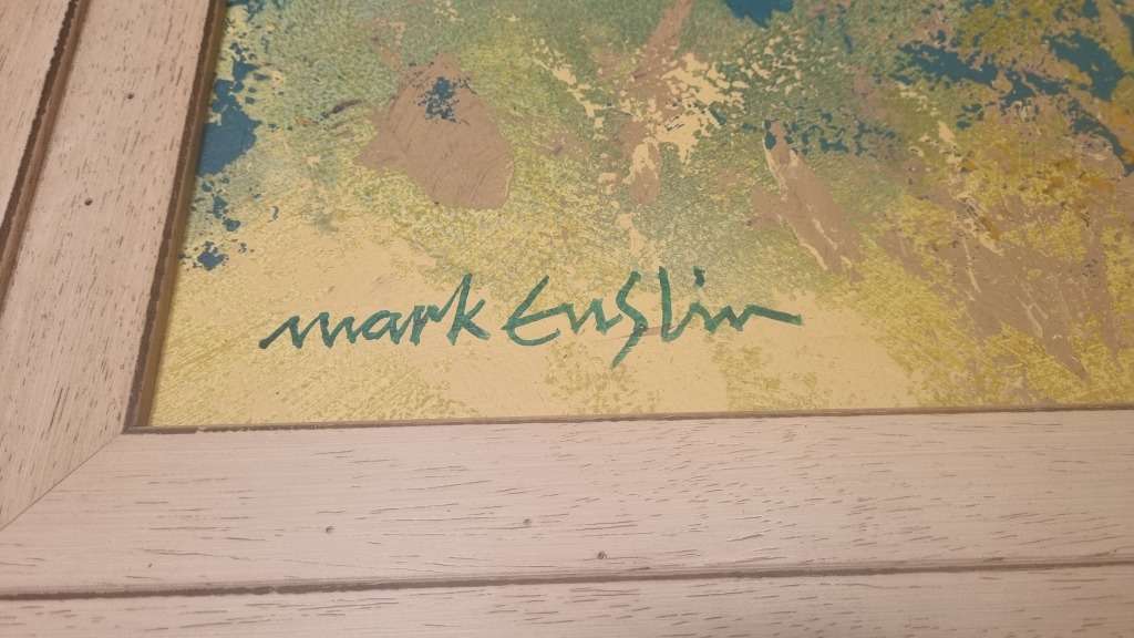 Mark Enslin RHINOS!  Original Oil Painting of Rhinos, Professional SA  Artist. Framed, 148cm x 100cm