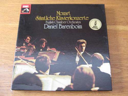Mozart : The Complete Piano Concertos played by Daniel Barenbom  12 LP BOX SET ex. condition.