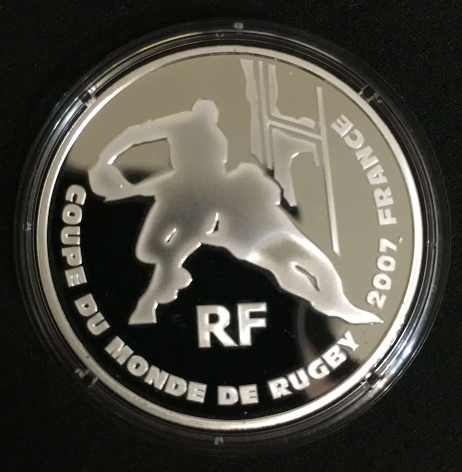 FRANCE 2007 PF SILVER 1.5 Euro - Rugby World Cup 2007