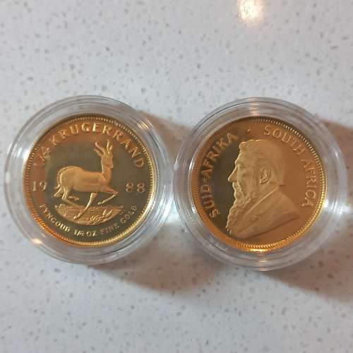 *SALE* PROOF GOLD KRUGERRAND | 1/4oz | CAPSULE | 1988