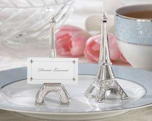 Kate Aspen - Place Card Holder - Evening in Paris - Eiffel Tower Silver - Finish (4 Set)