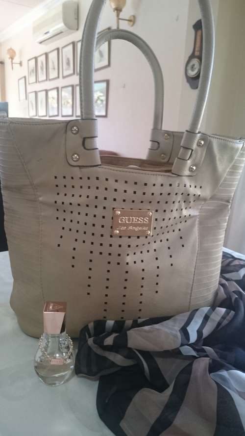 Handbag guess beige