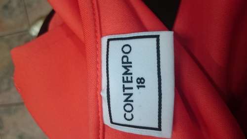 #Contempo orange and black dress#Size 18