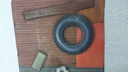 #Vintage 3d savings tin houses and people#