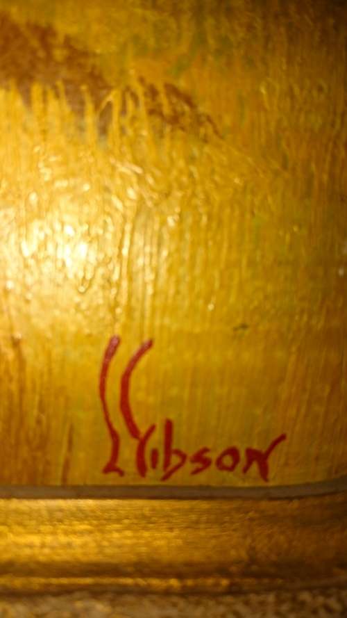 #Oil painting landscape by L.Gibson#