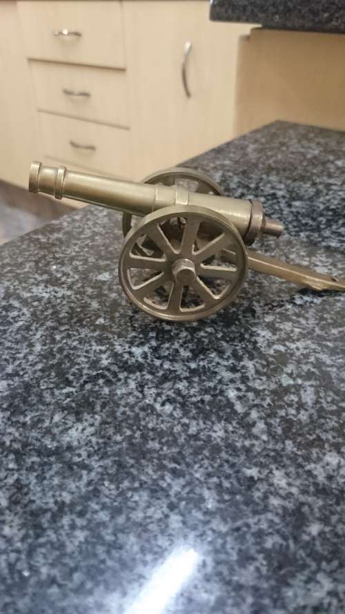##Small brass cannon##