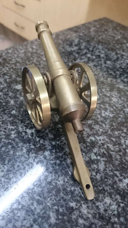 ##Small brass cannon##