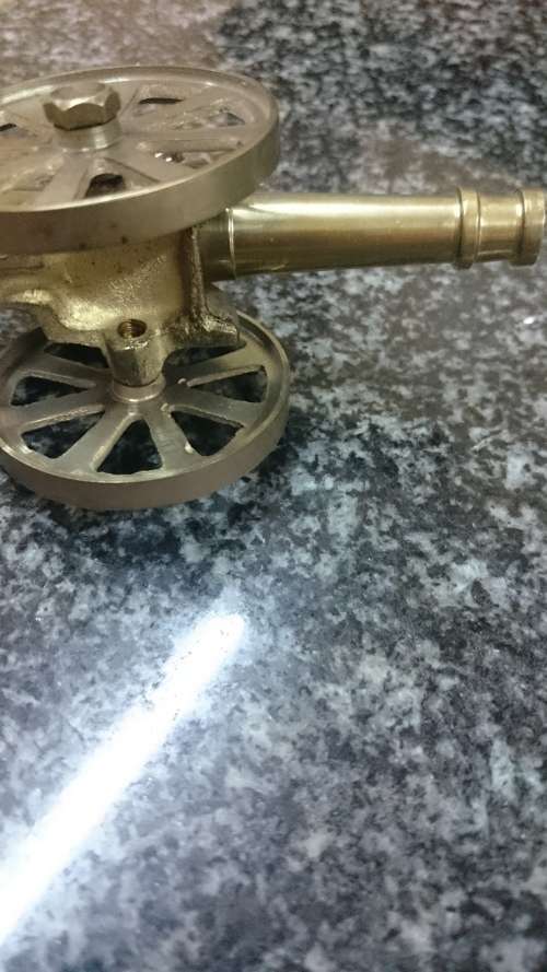 ##Small brass cannon##