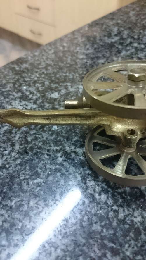 ##Small brass cannon##