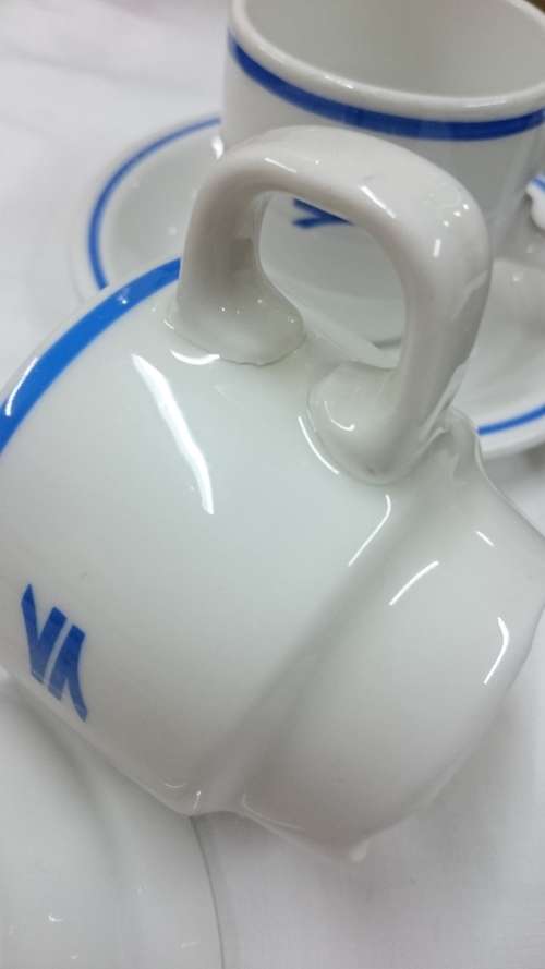 ###Wow!2 x Transnet\spoornet espresso\coffee cups and saucers with logo###