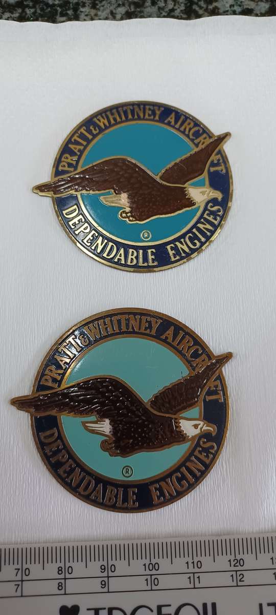Pratt & Whitney Aircraft dependable engines emblems x 2