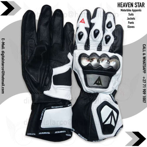 Dainese Motorbike Gloves 2016 White Valentino Rossi Geniune Leather All Sizes Available