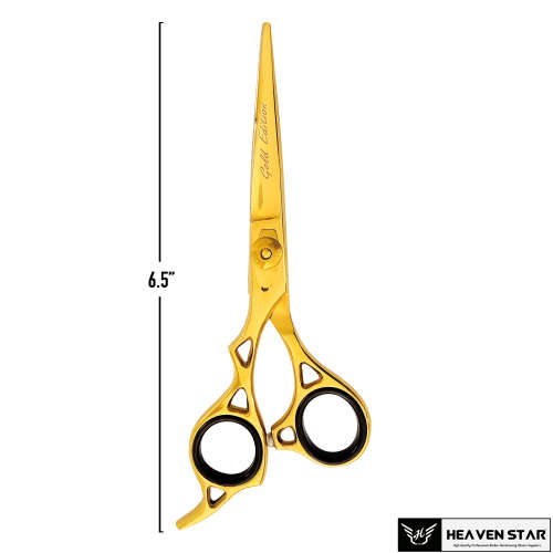 Professional Barber Haircutting Scissor LEFT HAND USER only Gold Edition 6.5" Shears | Local Stock |