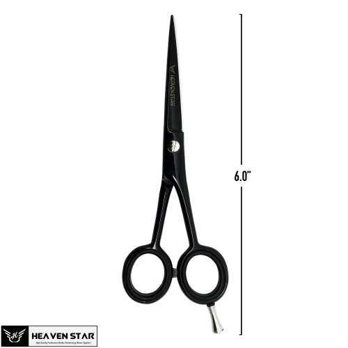 Professional Barber Haircutting & Thinning Scissors Black Matte 6.0" Shears Set | Local Stock |