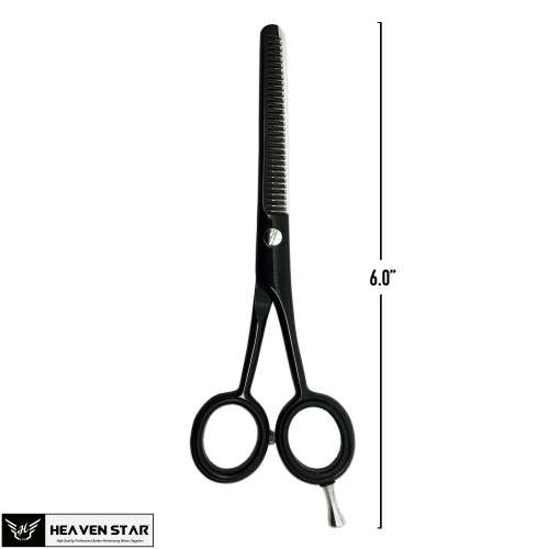 Professional Barber Haircutting & Thinning Scissors Black Matte 6.0" Shears Set | Local Stock |