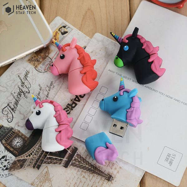Unicorn USB Flash Drive 8gb Cartoon Memory Stick - Blue | Heaven Star Tech®