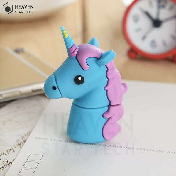Unicorn USB Flash Drive 8gb Cartoon Memory Stick - Blue | Heaven Star Tech®