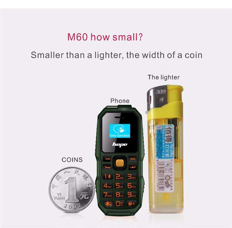 Mini Mobile Phone BM60 Black | Dual Sim Card | Memory Car | Torch Light | Heaven Star Tech