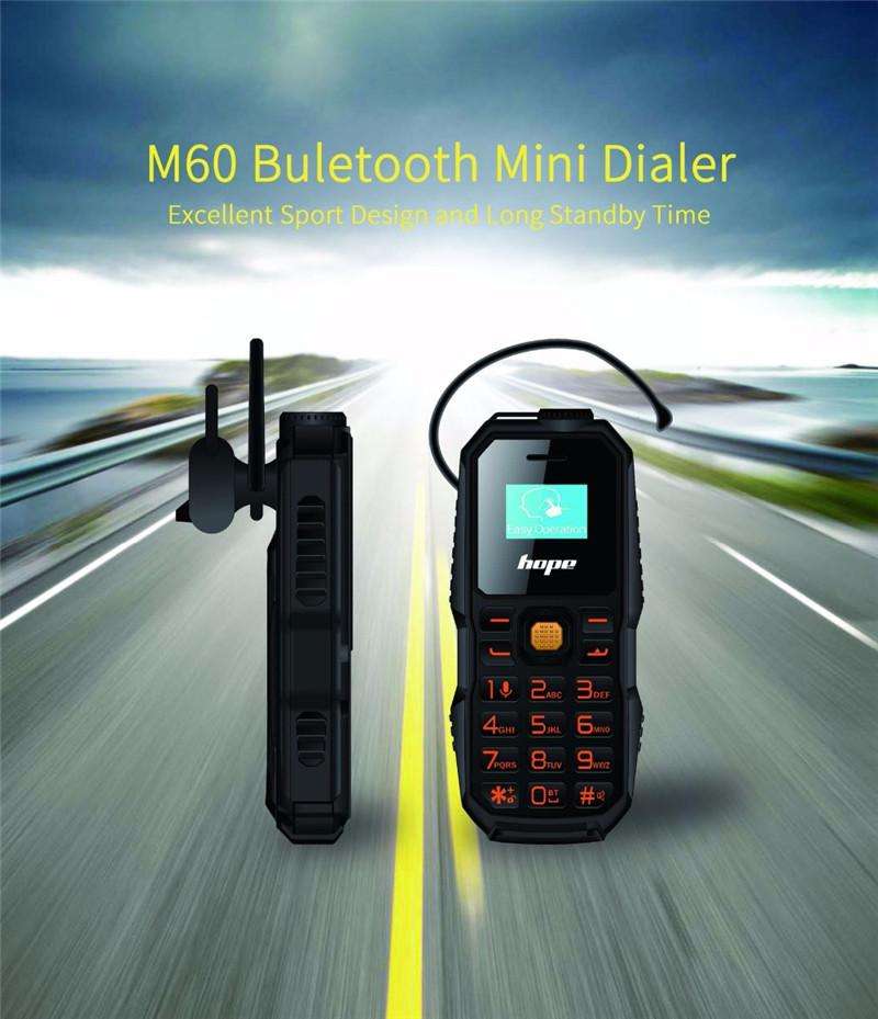 Mini Mobile Phone BM60 Black | Dual Sim Card | Memory Car | Torch Light | Heaven Star Tech