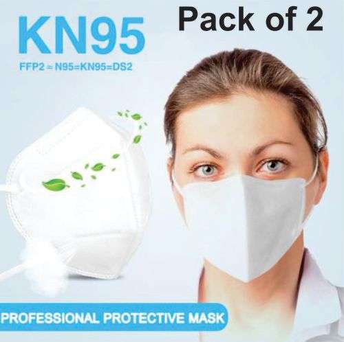 KN95 / FFP2 Respiratory face masks (Pack of 2)