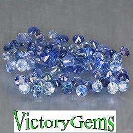 Tanzanite parcel of twenty rounds 0.60ct