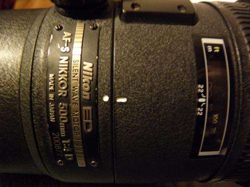 NIKKOR 500mm 1:4 D lens (NIKON)