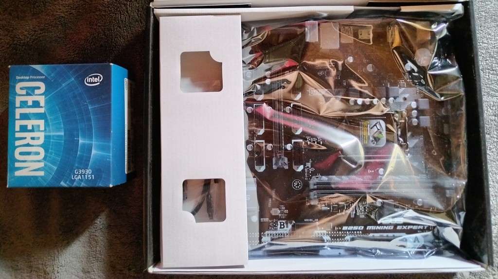 Asus B250 Mining Expert and Intel Celeron G3930 Bundle