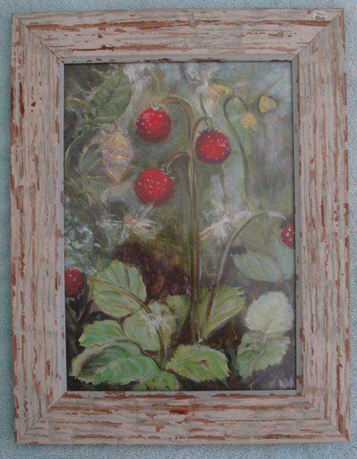 Original - Mixed Media - "Berries & Fairies" By Artist Ally